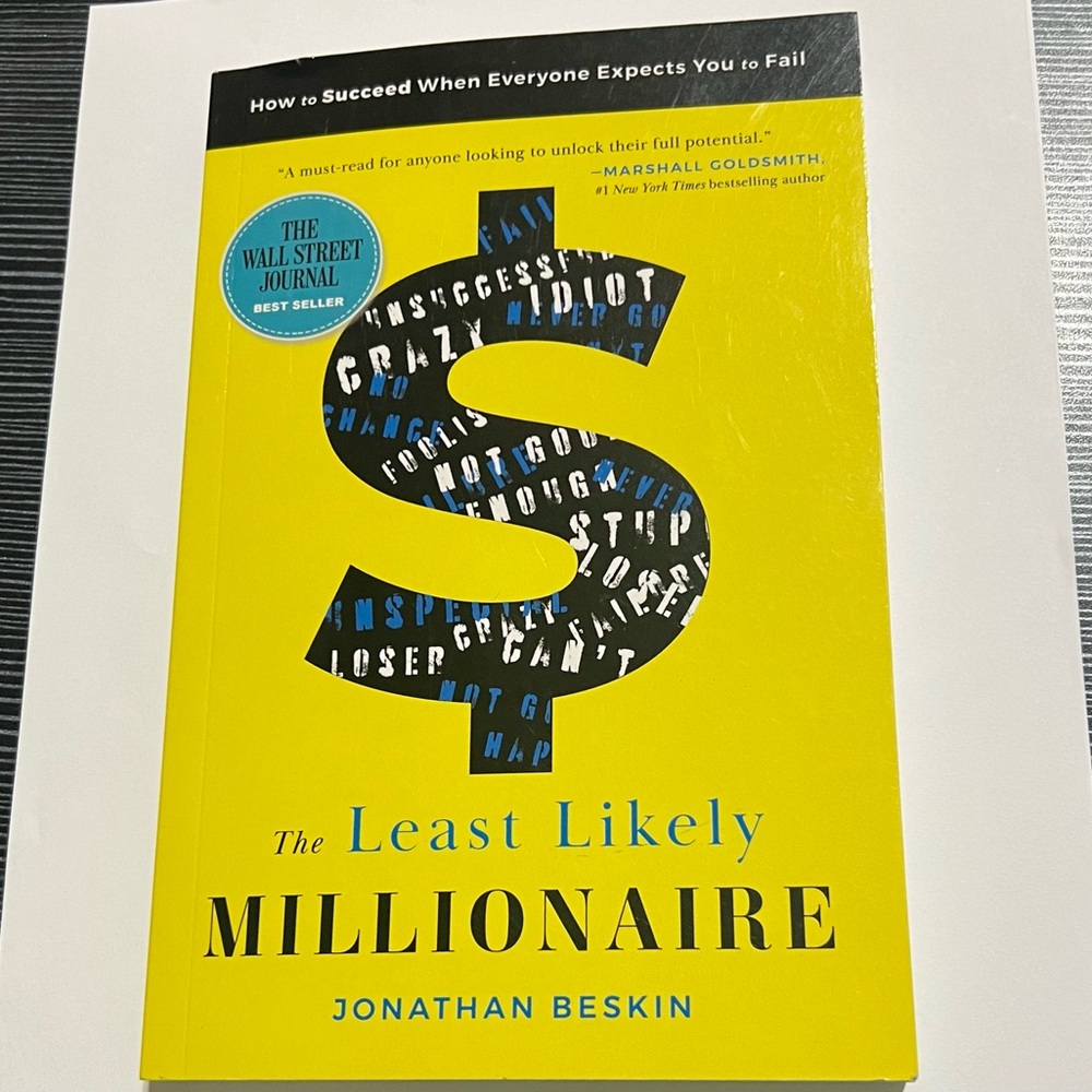 The Least Likely Millionaire by Jonathan Beskin paperback book, great condition